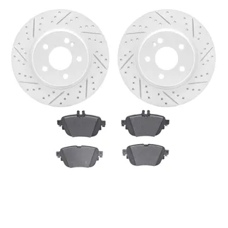 R1 Concepts WBUN1-63049 Brake Rotors - Carbon Coated - D/S W/ Optimum Oe Pads